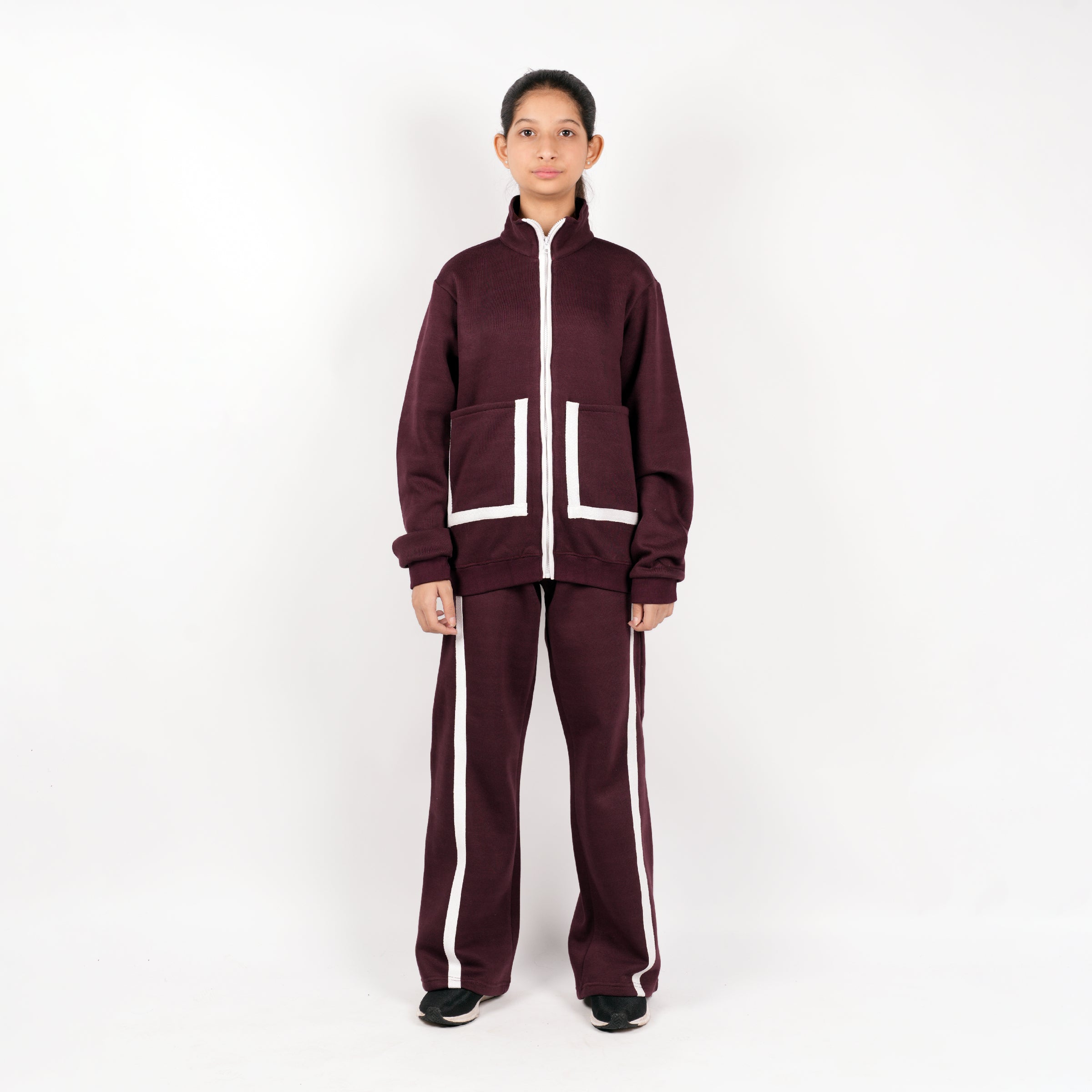 WINE PURPLE - MINI LUXE CO ORD SETS