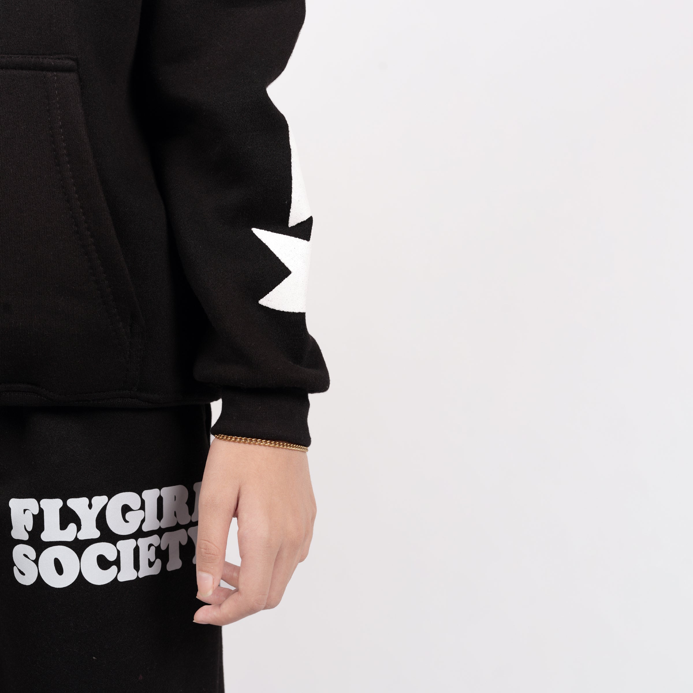 BLACK URBAN STAR OVERSIZED CO ORD SETS