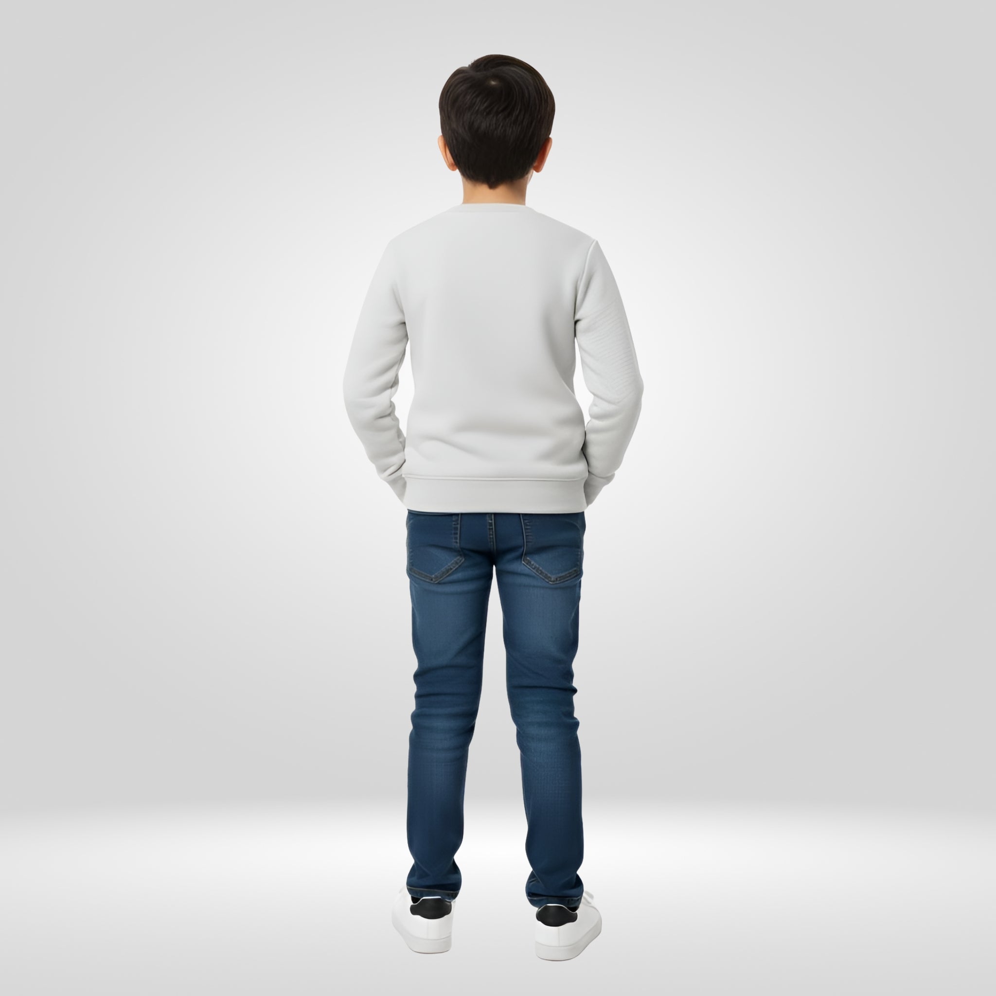 NIDO WHITE KNIT TEXTURED SWEATER