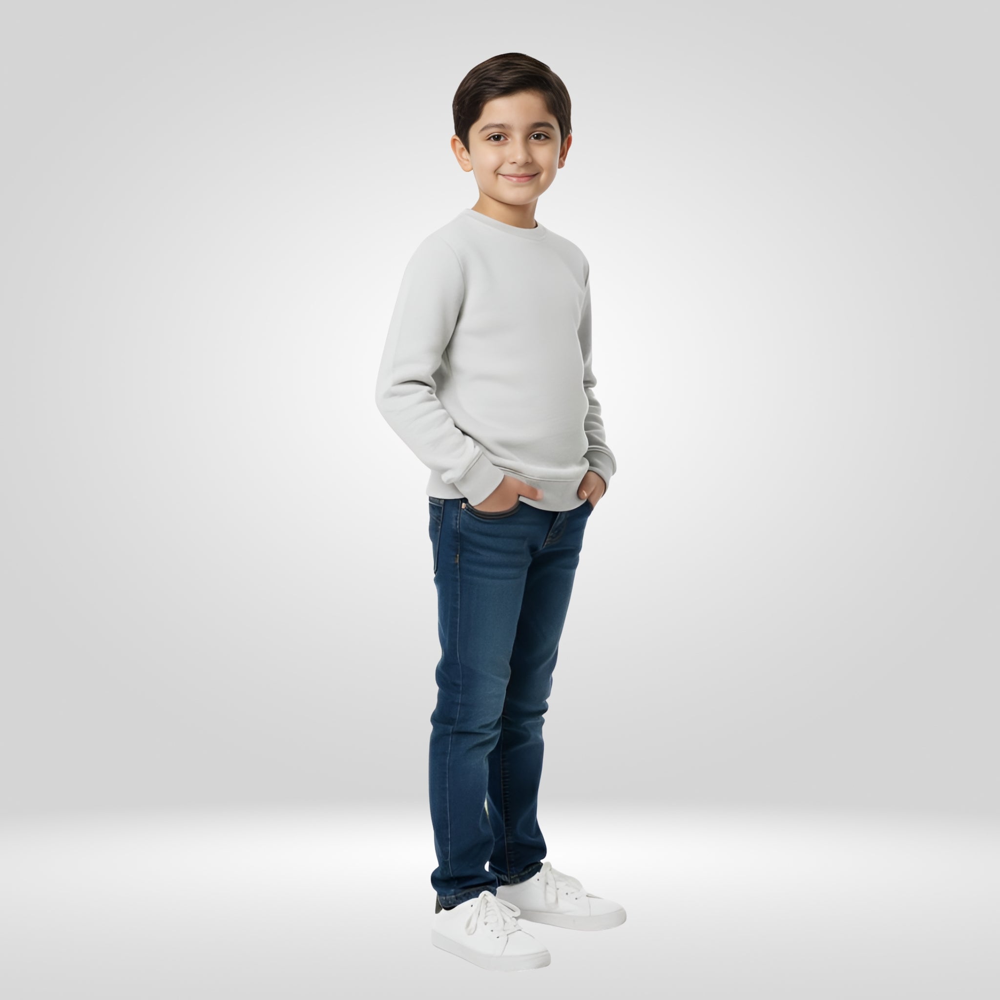 NIDO WHITE KNIT TEXTURED SWEATER