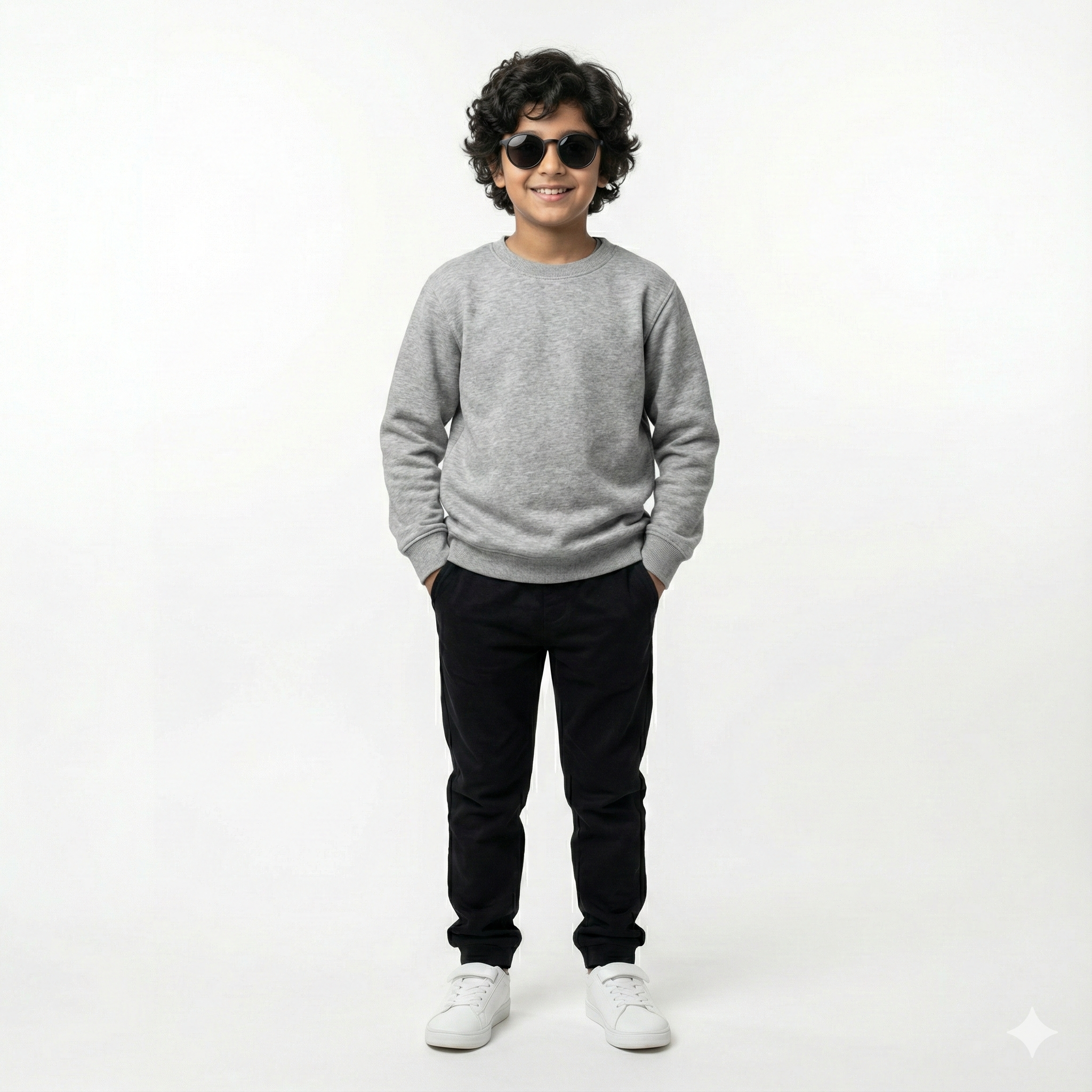 BLACK SLIM FIT SWEATSHIRT