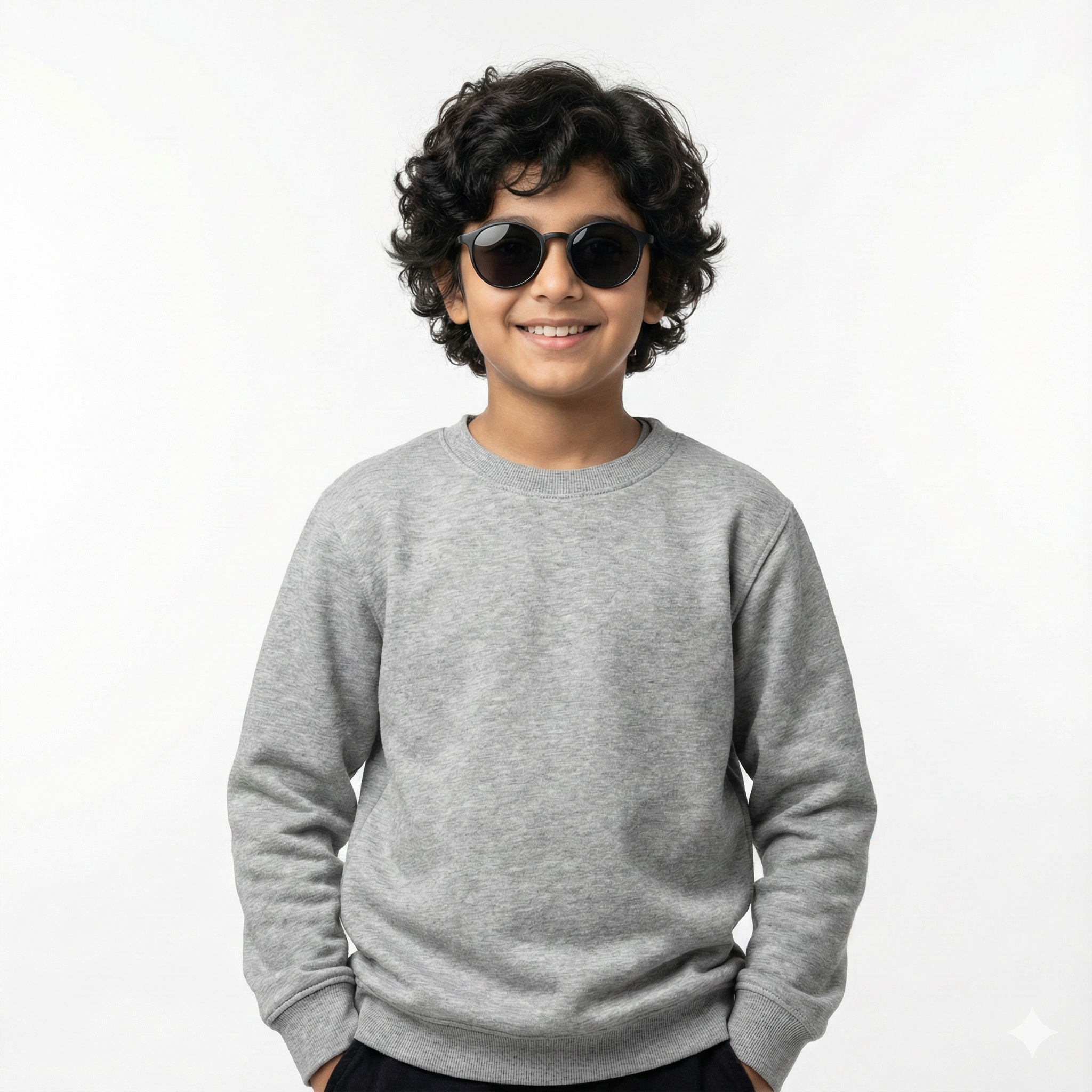 BLACK SLIM FIT SWEATSHIRT