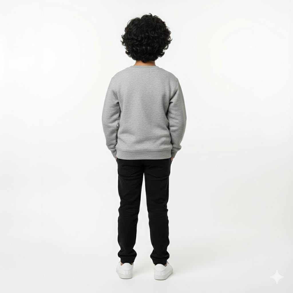 BLACK SLIM FIT SWEATSHIRT