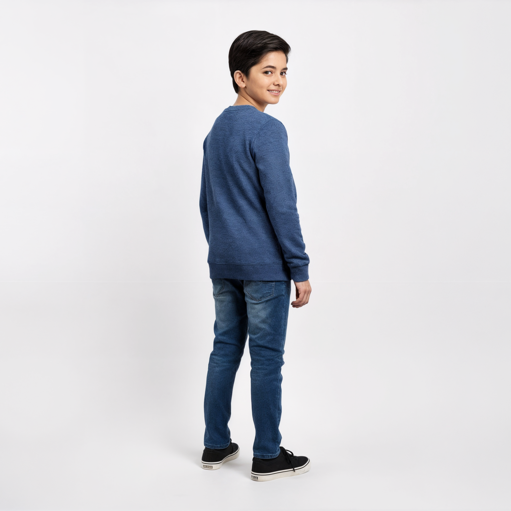 OCEAN KNIT TEXTURED SWEATER