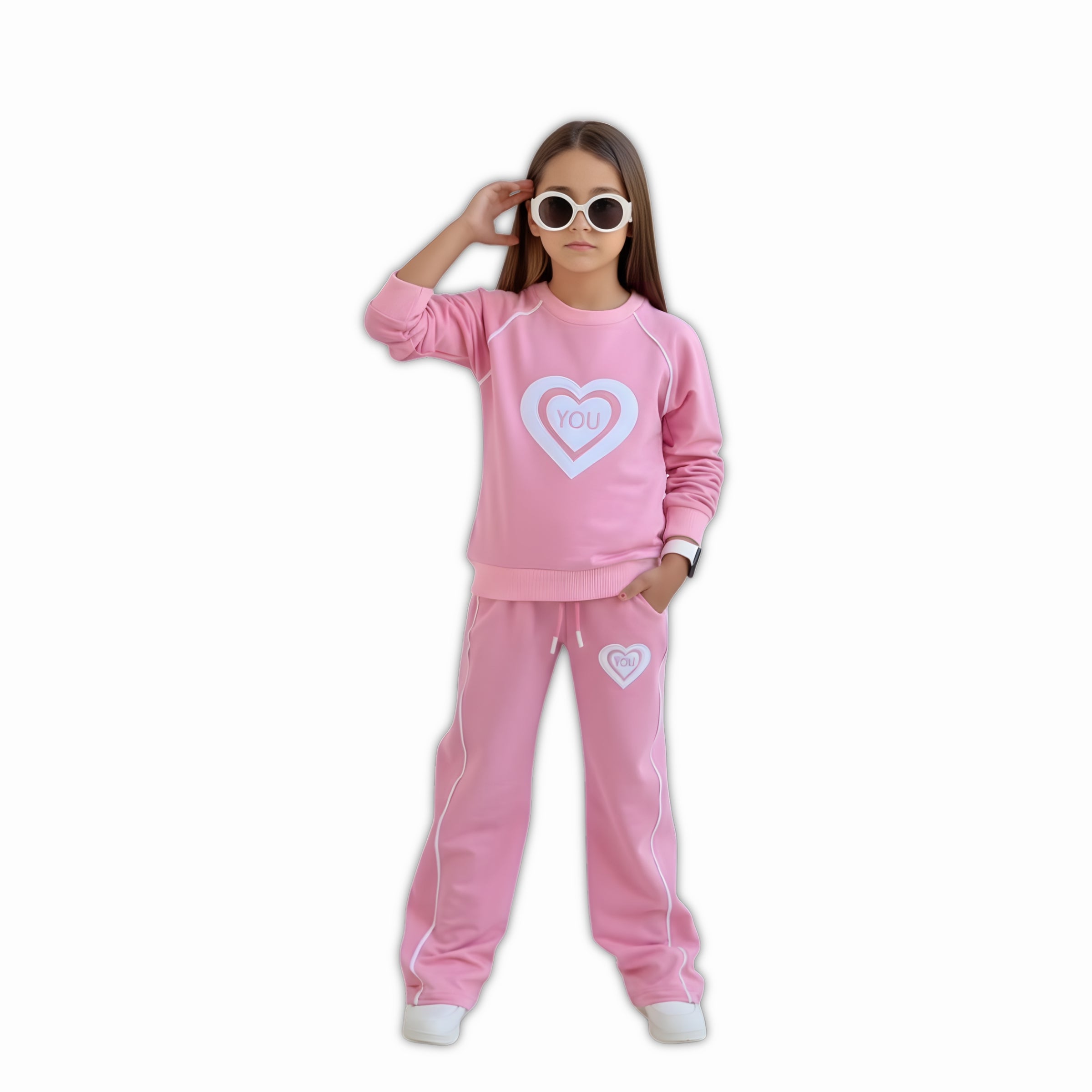 PINK PRINTED CO - ORD SET
