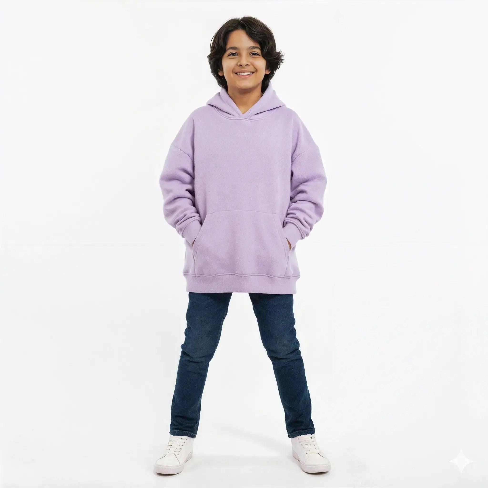 LAVENDER PLAIN OVERSIZED HOODIES Mini Wears