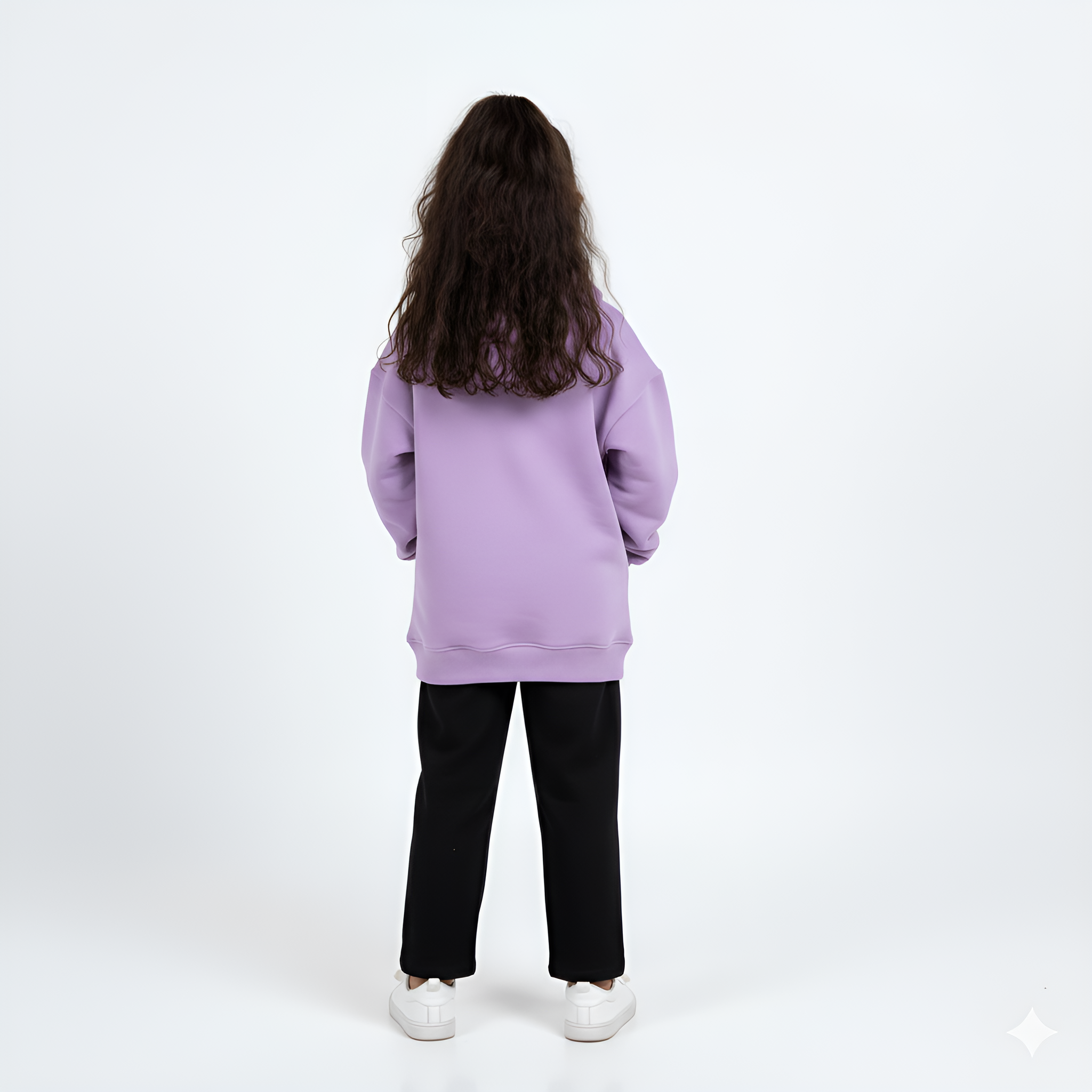 PLAIN OVERSIZED HOODIE - LAVENDER