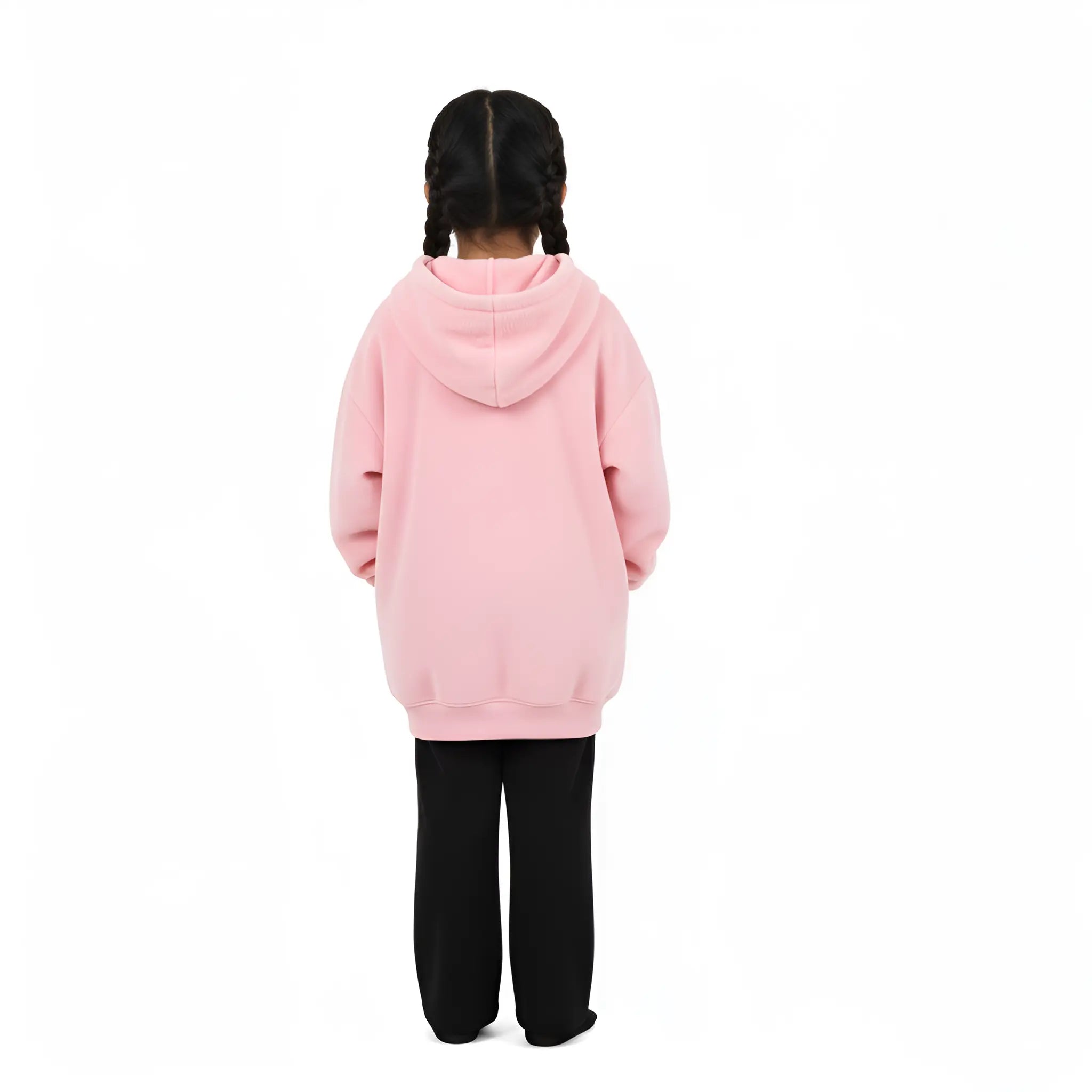 PLAIN OVERSIZED HOODIE - PINK Mini Wears
