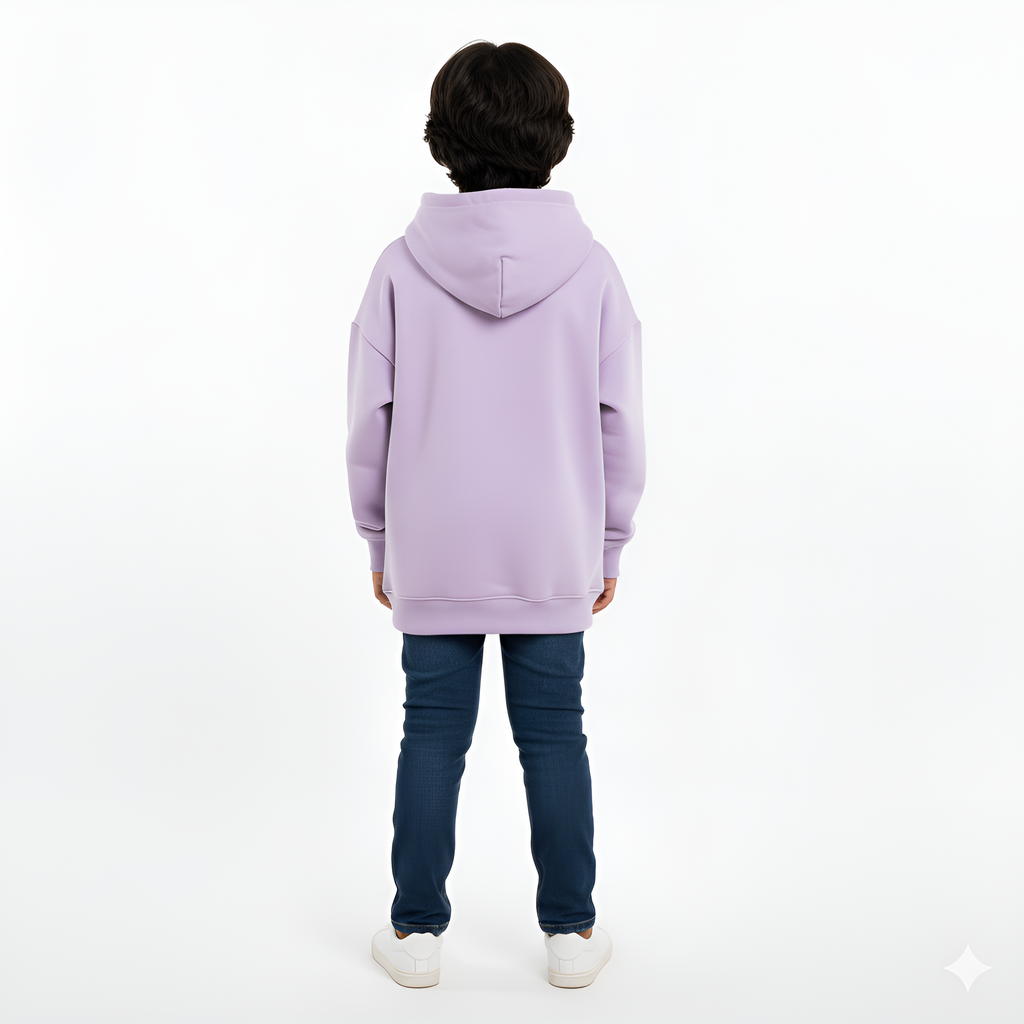 LAVENDER PLAIN OVERSIZED HOODIES
